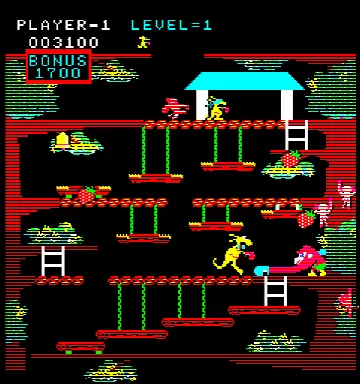 Kangaroo (Atari) screen shot game playing